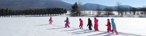 Pine Cobble School Winter Adventures through the Snow l Berkshire County, Williamstown, MA